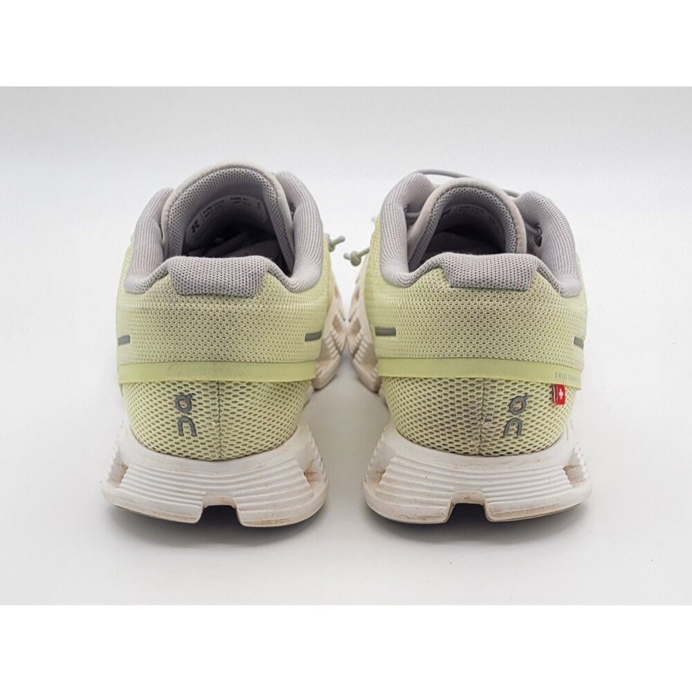 On Cloud 5 Hay Frost Yellow Mesh Running Walking Shoes Womens Size 8 - Picture 6 of 10